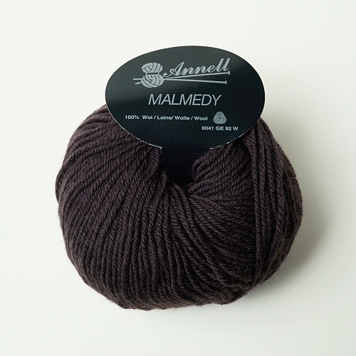 Pelote laine merinos Malmedy Aubergine 2502