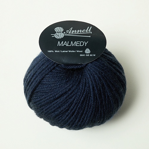 Pelote laine merinos Malmedy bleu marine 2526