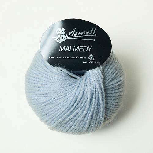 Pelote laine merinos Malmedy bleu clair 2539