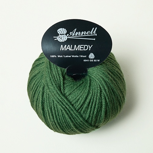 Pelote laine merinos Malmedy vert de Noël 2546
