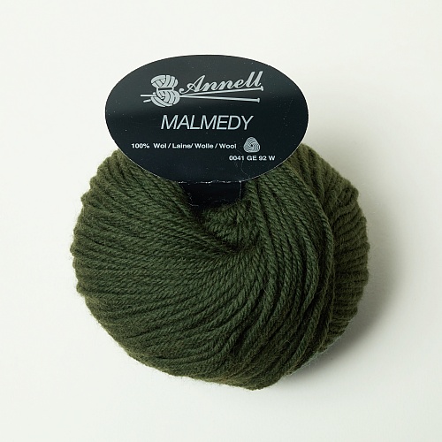 Pelote laine merinos Malmedy kaki 2549