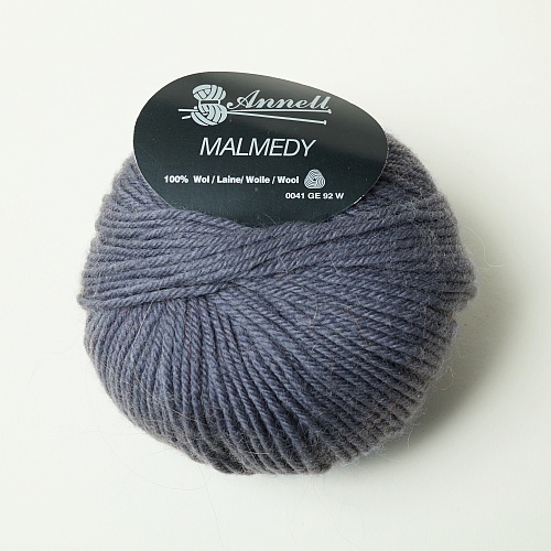 Pelote laine merinos Malmedy bleu violet 2550