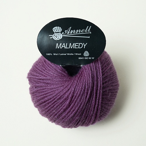 Pelote laine merinos Malmedy violet 2553